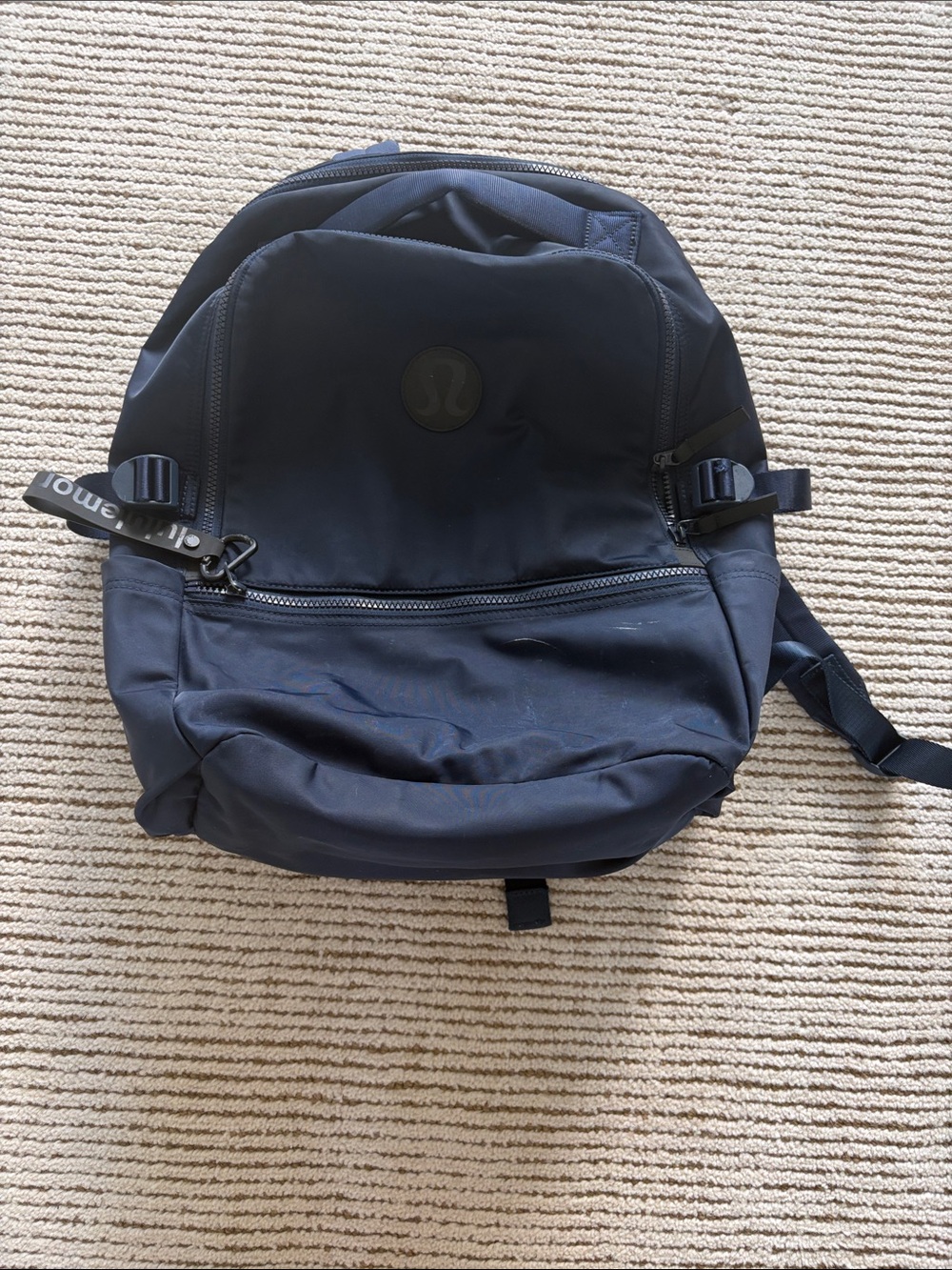 lululemon athletica Navy Backpack with Front Zip Pocket
